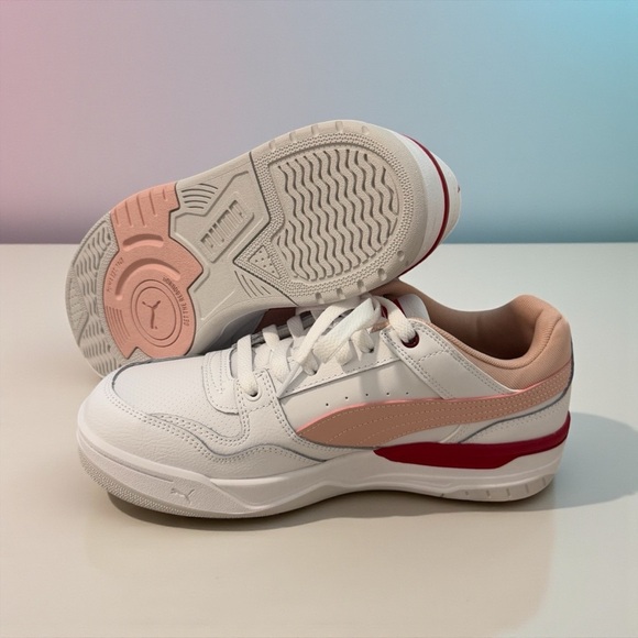 PUMA Women's Rebound Retro Shoes, White-Rose Quartz - New without tags - Picture 5 of 8
